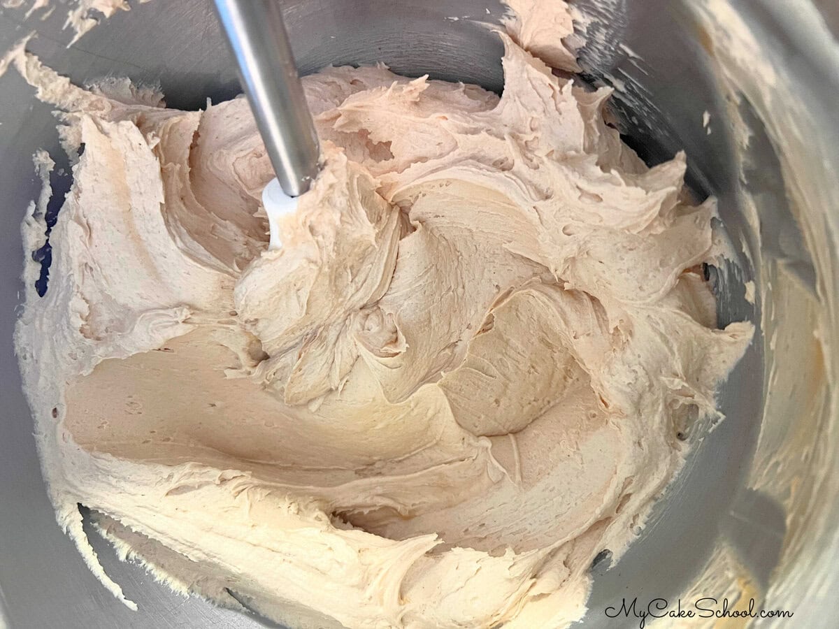 Bowl of Peanut Butter Frosting.