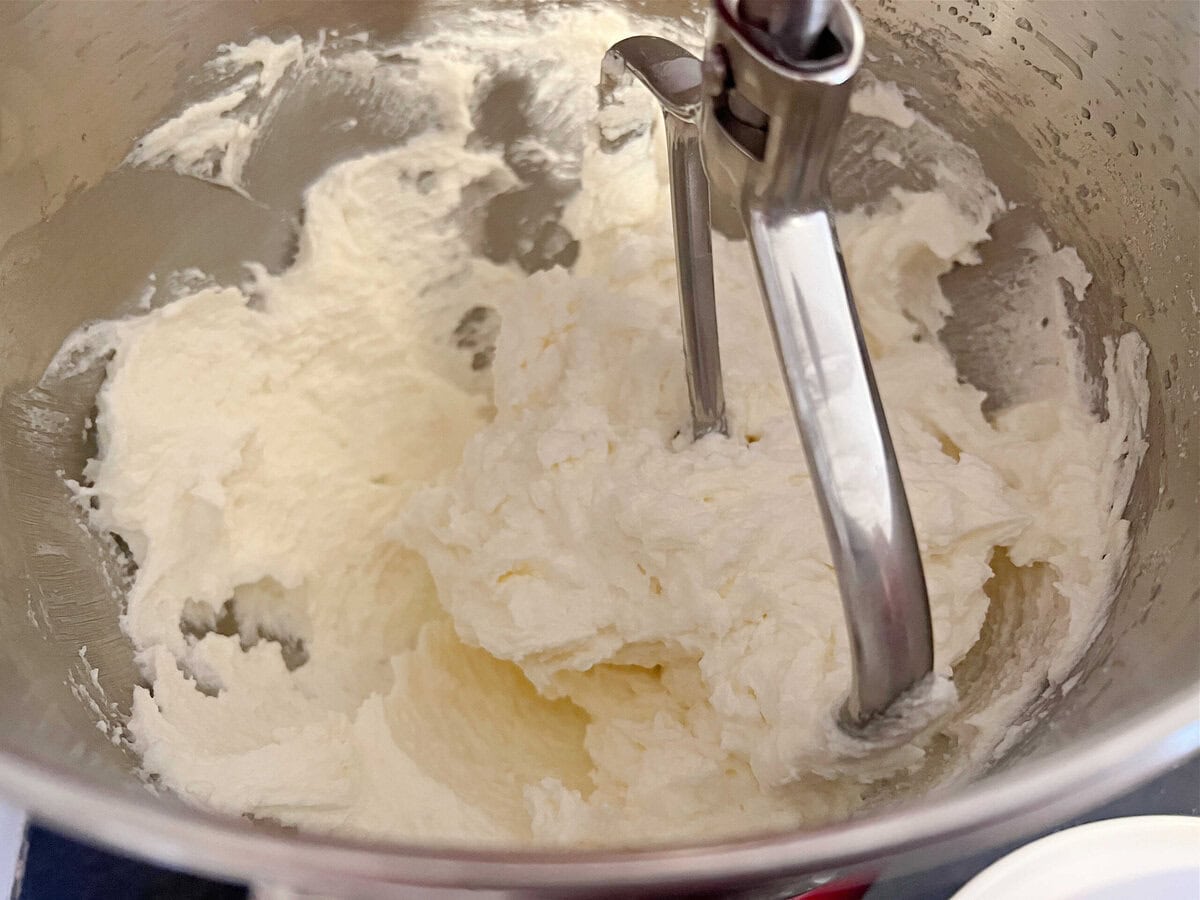 Lemon Blueberry Mascarpone Cake Batter.