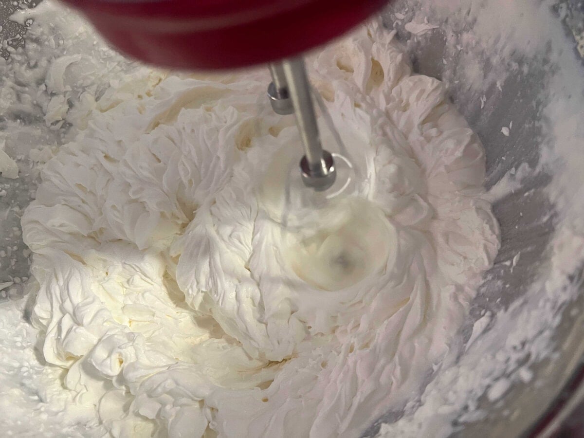 Whipped Cream in a bowl.