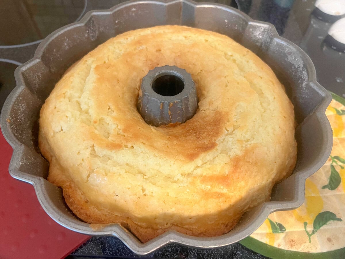 Coconut Mascarpone Pound Cake recipe photo.
