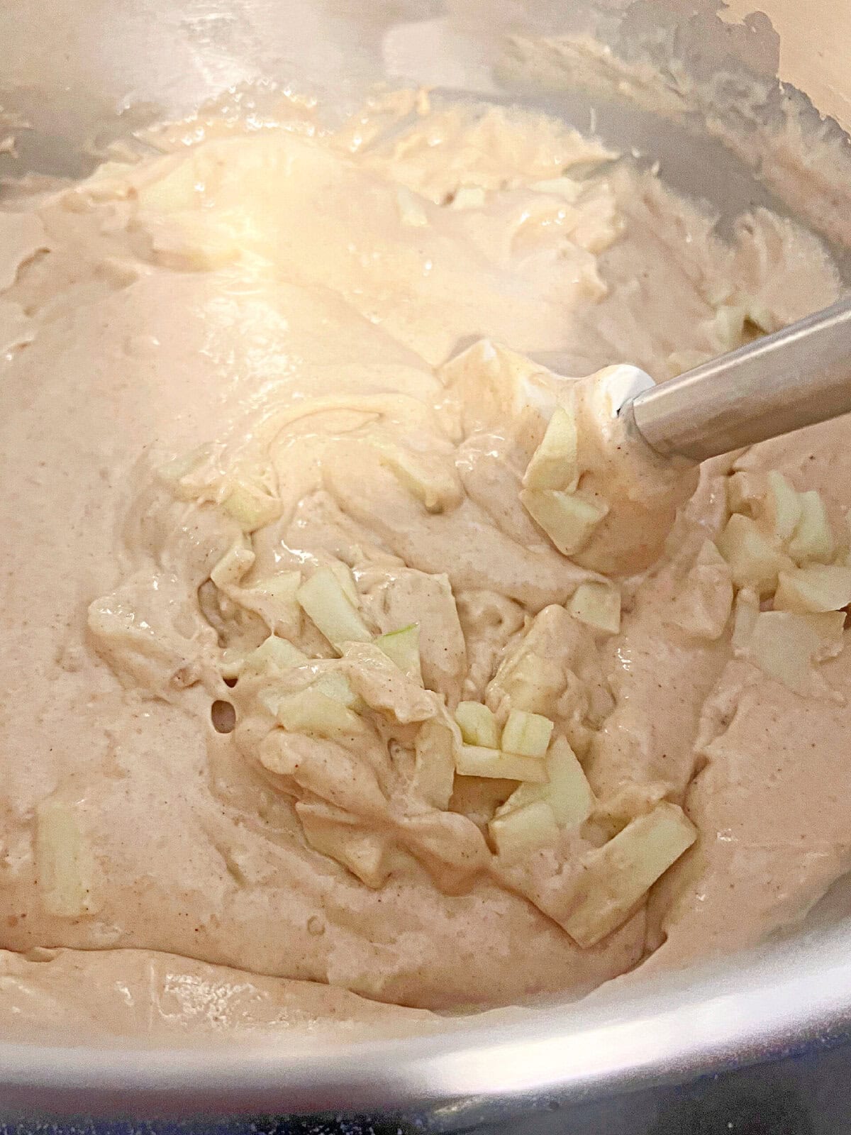 Apple Spice Cupcakes batter.