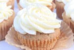 Apple Spice Cupcakes on a cake pedestal.